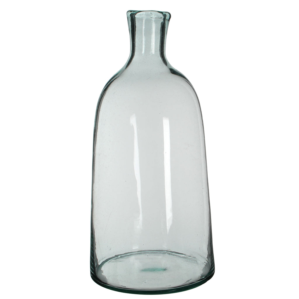 Florine Bottle Recycled Glass transparent - Alto 58 x diámetro 26cm.