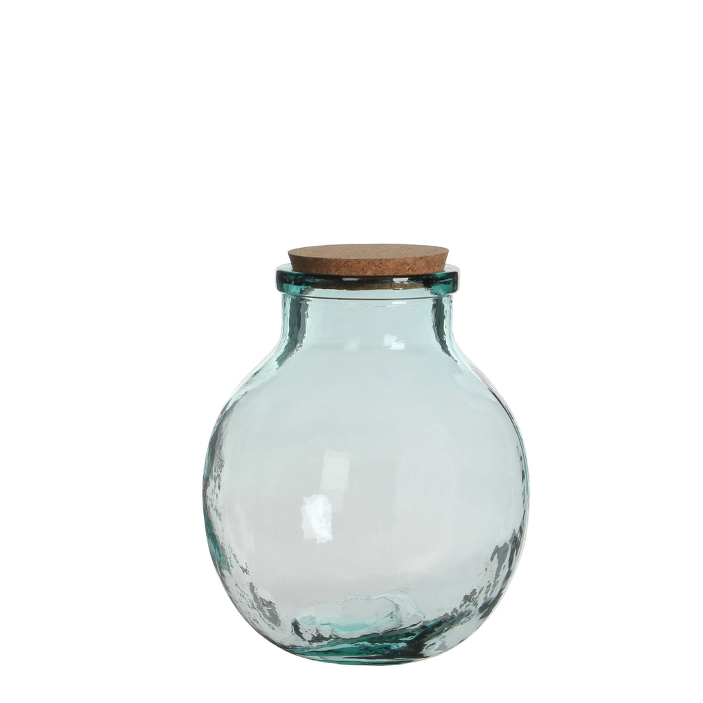 Olly Vase transparent - Alto 25 x diámetro 21cm.