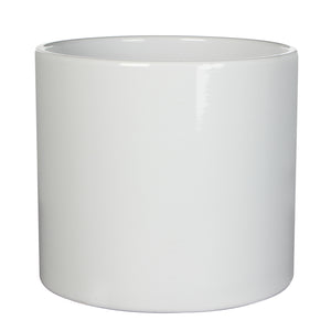 Era Pot glossy white - Alto 31 x diámetro 32.5cm.