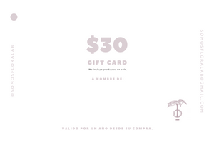 Gift Card  / Tarjeta de Regalo