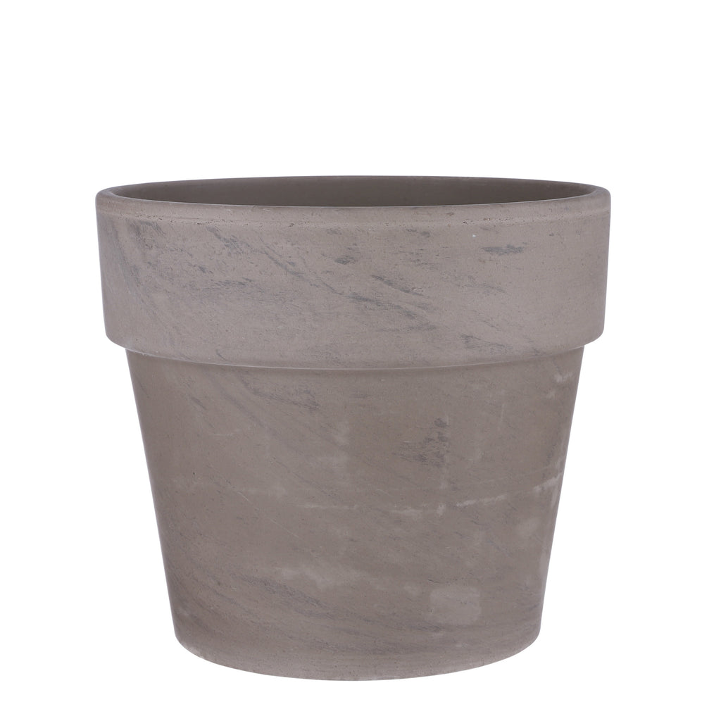 Carina Pot round grey basalt - Alto 50 x diámetro 60cm.